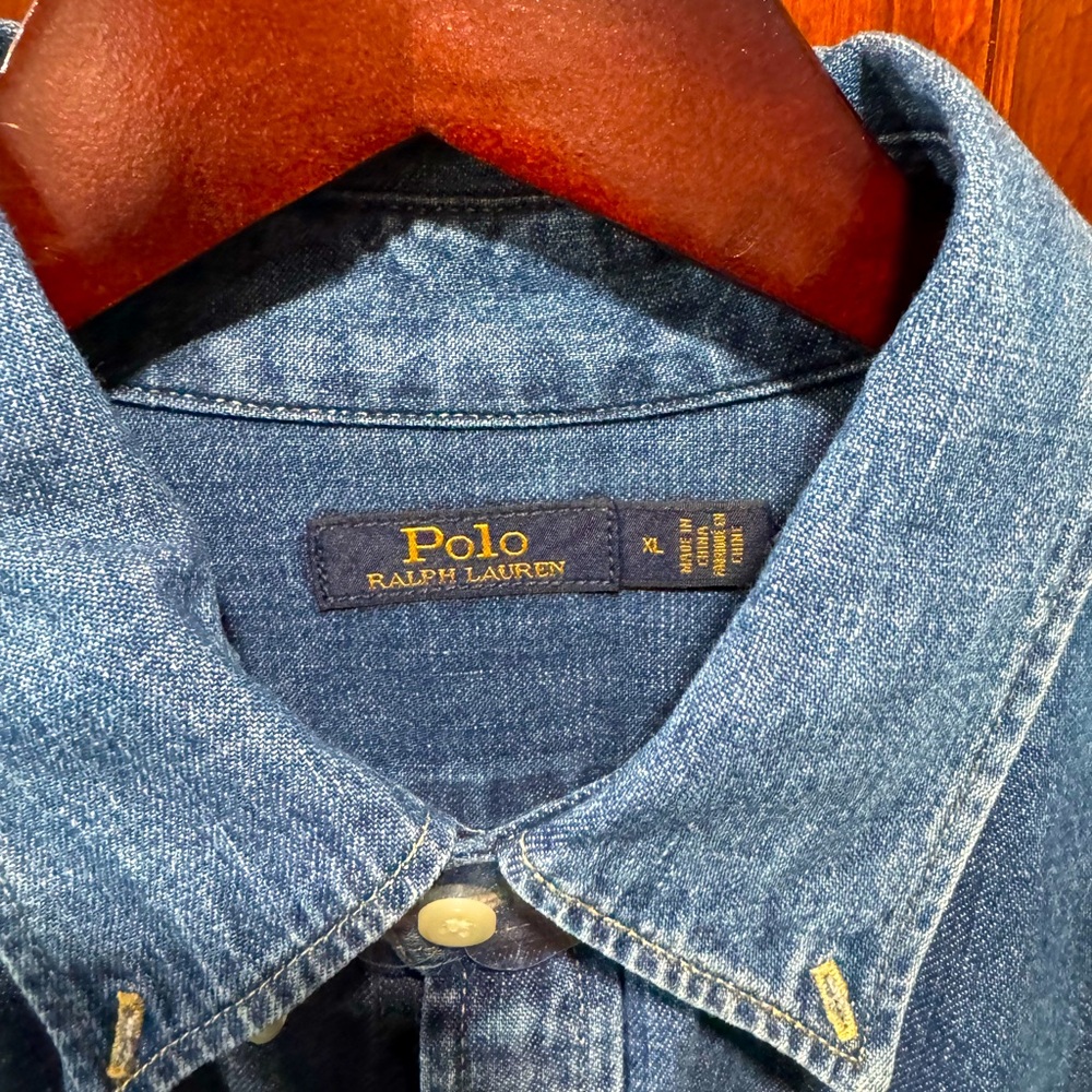 Polo Ralph Lauren XL Denim L/S Shirt